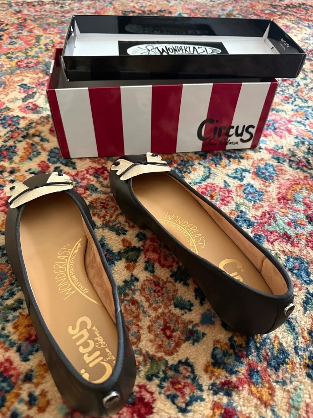 Circus by Sam Edelman Black Round-Toe Ballet Flats